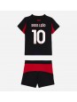 Billige AC Milan Rafael Leao #10 Hjemmedraktsett Barn 2025-26 Kortermet (+ Korte bukser)